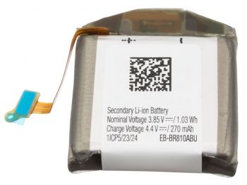 EB-BR810ABU battery for Samsung Galaxy watch, 42 mm- 270mAh / 3.85V / 1.03WH / Li-Ion